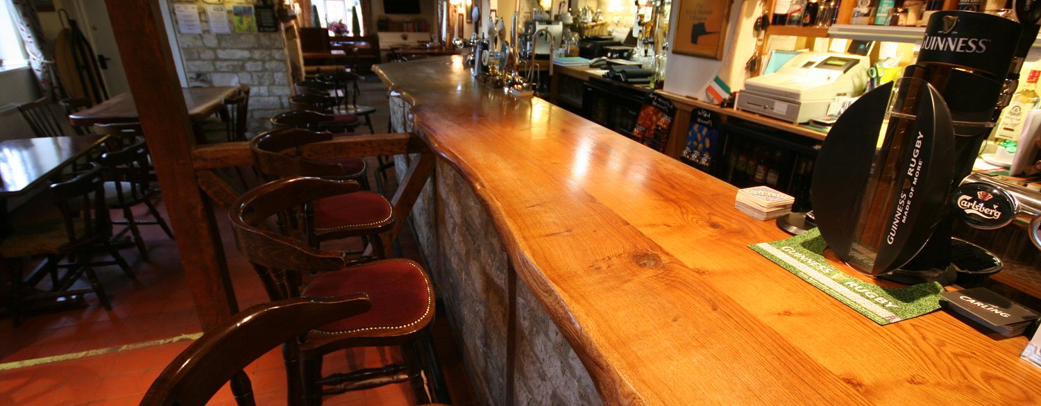 The bar at The Fox & Hounds, Uffington, White Horse pub